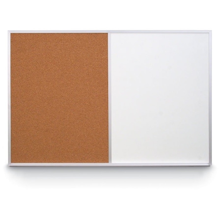 Combo Board,36x24,Satin Frame/Grey & Keylime